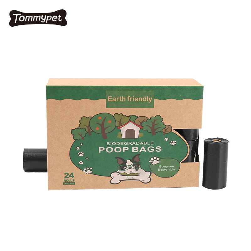 사용자 정의 옥수수 전분 기반 향기로운 개 똥 가방 환경 친화적 인 퇴비화 생분해 성 개 똥 가방