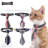 고양이를위한 저렴한 가격 나일론 조정 가능한 리본 개 넥타이 목걸이 애완 동물