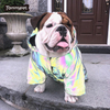 wholesale 중국 공장 고비도 무지개 색 반사 안전 애완 동물 강아지 패션 재킷 조끼 코트 외부 개 안전 실행