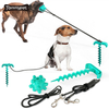 Amazon wholesale 캠핑 뒤뜰을위한 견고한 스테이크 탄성 체인 천연 고무 스파이크 볼 애완 동물 강아지 씹는 장난감