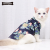 하와이안 스타일 강아지 고양이 꽃 개 셔츠 옷 개 여름 셔츠